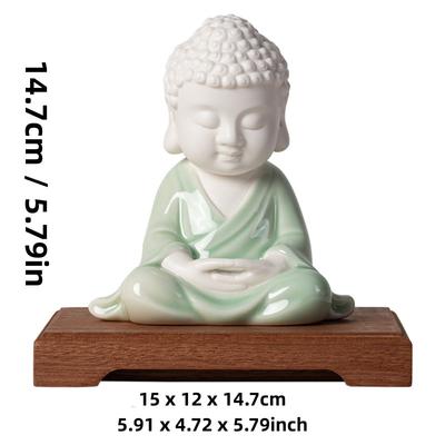 Zen Keramik Tathagata Buddha kleine Dekoration kreativer schöner Tee Buddha Teehaus Ornament Auto Haus Büro FENG SHUI Dekoration
