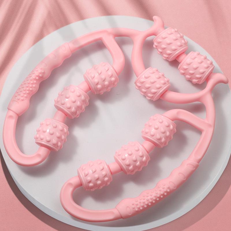 Sechsrädriger Waden- und Beinmassage-Roller zur Muskelentspannung