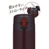 Thermos Vacuum Insulated Straw Keeps Drinks Cold BW Bottle, 350ml, Brown, Only, FJM-350