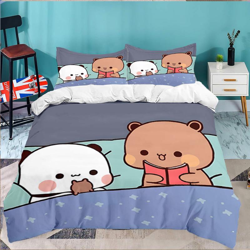 3PCS Bobo Dudu Bedding Set,Including 1pc Duvet Cover And 2pcs Pillowcases Perfect for Bedroom, Dormitory, Large size Fan Christmas gift