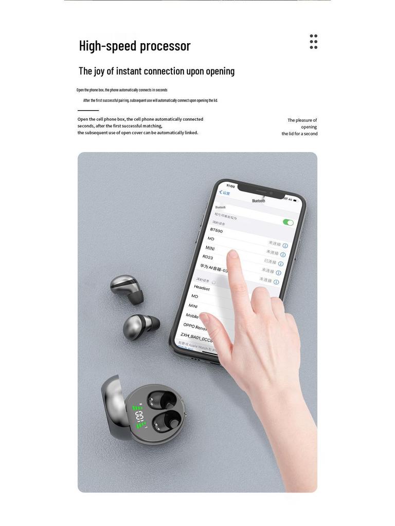 “Ultra-Mini Noise-Cancelling In-Ear Bluetooth Sleep Earbuds with Long Battery Life”