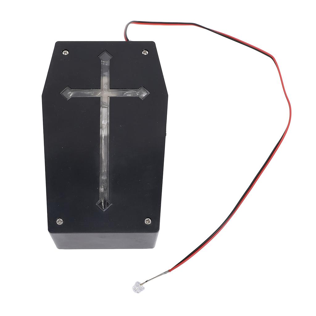 LED Sound Control Coffin Box Scary Sound Speaker Coffin Board Shape Horror Screaming Sound Box