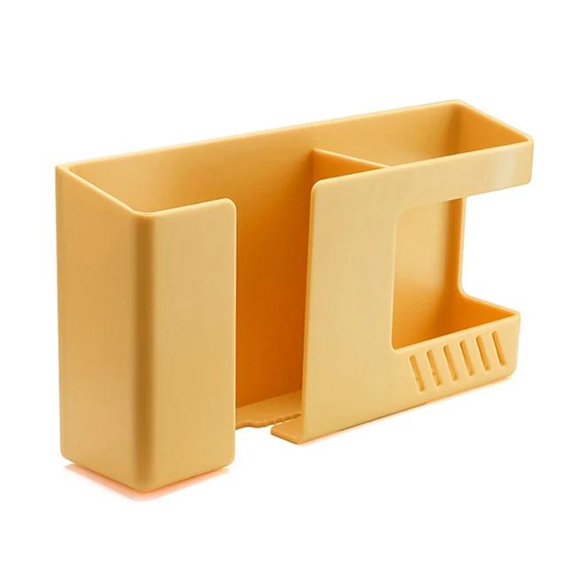 New Multifunctional Wall-mounted Storage Box Punch-free Mobile Phone Remote Control Storage Rack Bathroom Wall Debris Storage Ra