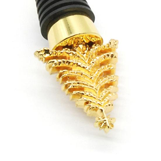 Kovová zátka na nápoje a víno Dekorativní nepropustná Kreativní 3D vánoční stromek Korková zátka na láhev pro svátky, svatbu