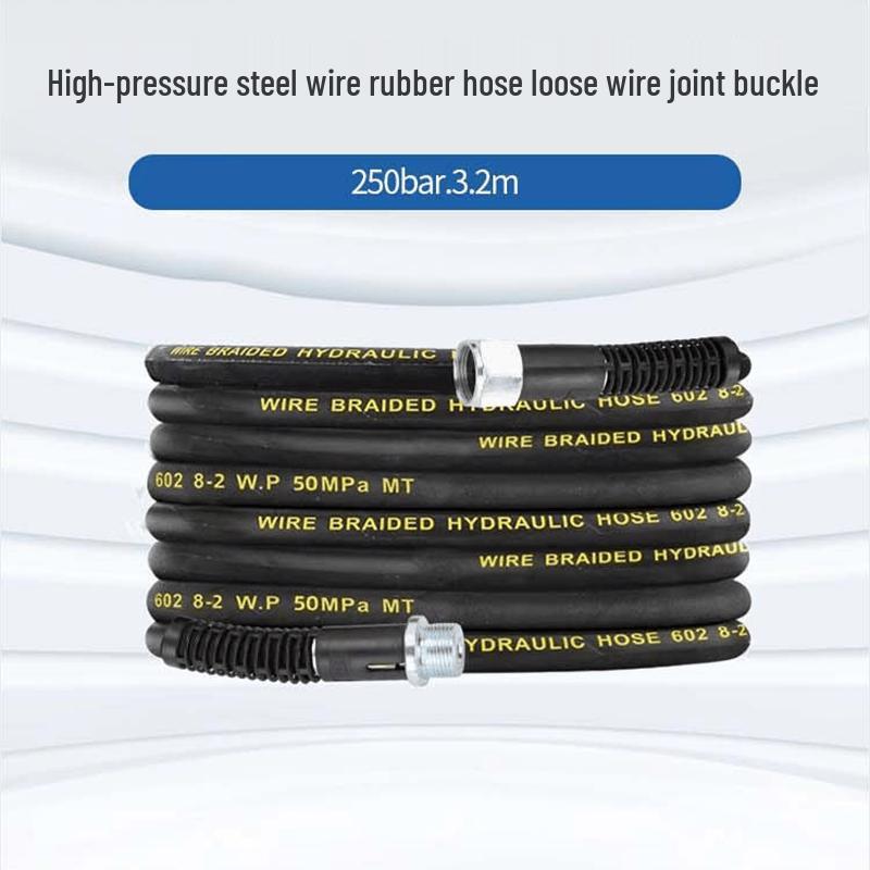 Buzhengsi High-Pressure Double Layer Steel Wire Rubber Grease Hose