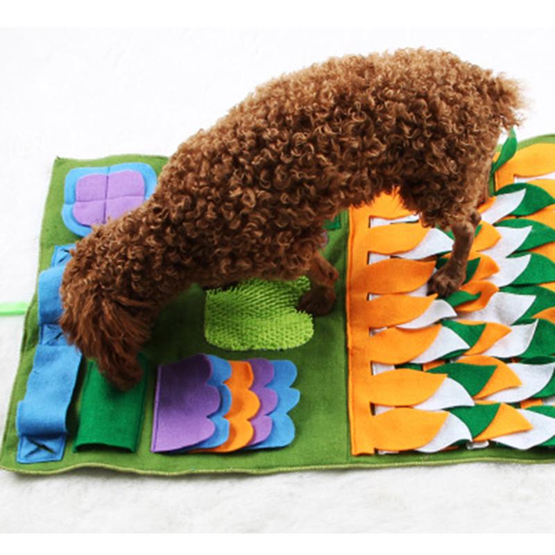 Pet Sniffing Mat Washable Dog Cat Smell Release Training Pad Consume Energy Puzzle Pet Toys Blanket