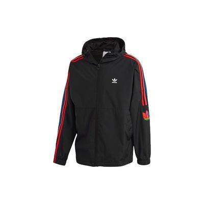 Jachetă cu glugă cu mânecă lungă Originals Trefoil Sport Bărbați Îmbrăcăminte exterioară Negru GF7125