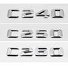 Alloy ABS Car Letter Stickers Rear Trunk Badge for Mercedes Benz C Class C240 C250 C260 C280 C300 C320 C350 C400 C500 Emblem RV1