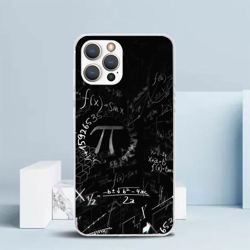 Physics Chemical Mathematics Phone Case For IPhone 16 17 Air 16E 15 14 Plus 13 Mini 12 11 Pro Max 7 8 + SE 2020 Soft TPU Back Co