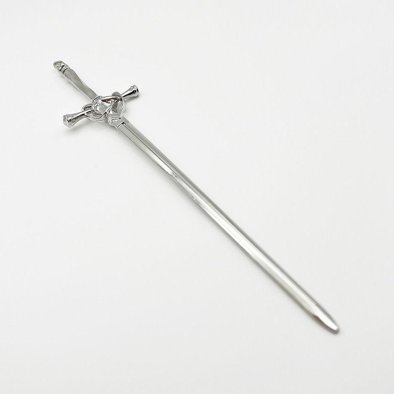 DIY Creative Chinese Style Hairpin Punk Sword Shape Hair Fork Fashion Hair Accessory for Women Cosplay Hanfu Party Wear