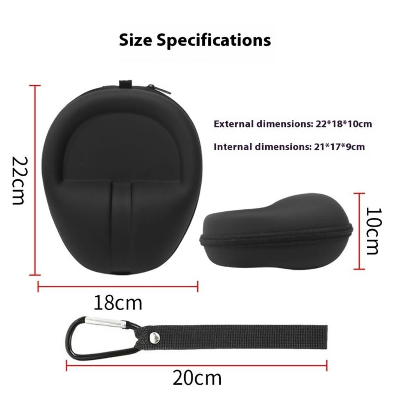 Travel Friendly Headset Storage Bag Water Resistant Exterior & Scratch Proof Interior Easy to Carry Case for WH 1000XM6