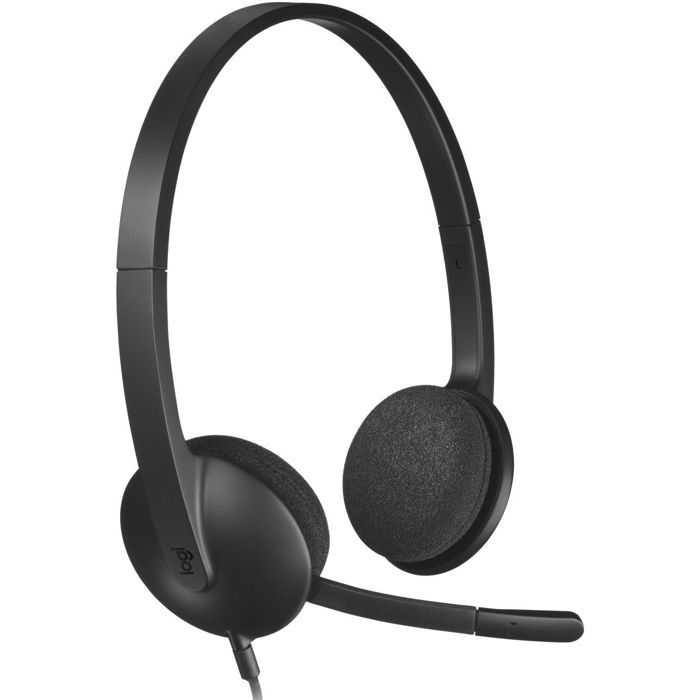 Casque - Filaire - Logitech - H340 - USB - Anti-parasite - Noir