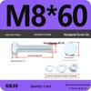 4.8 Grade Galvanized Hex Bolt and Nut Set M4-M30