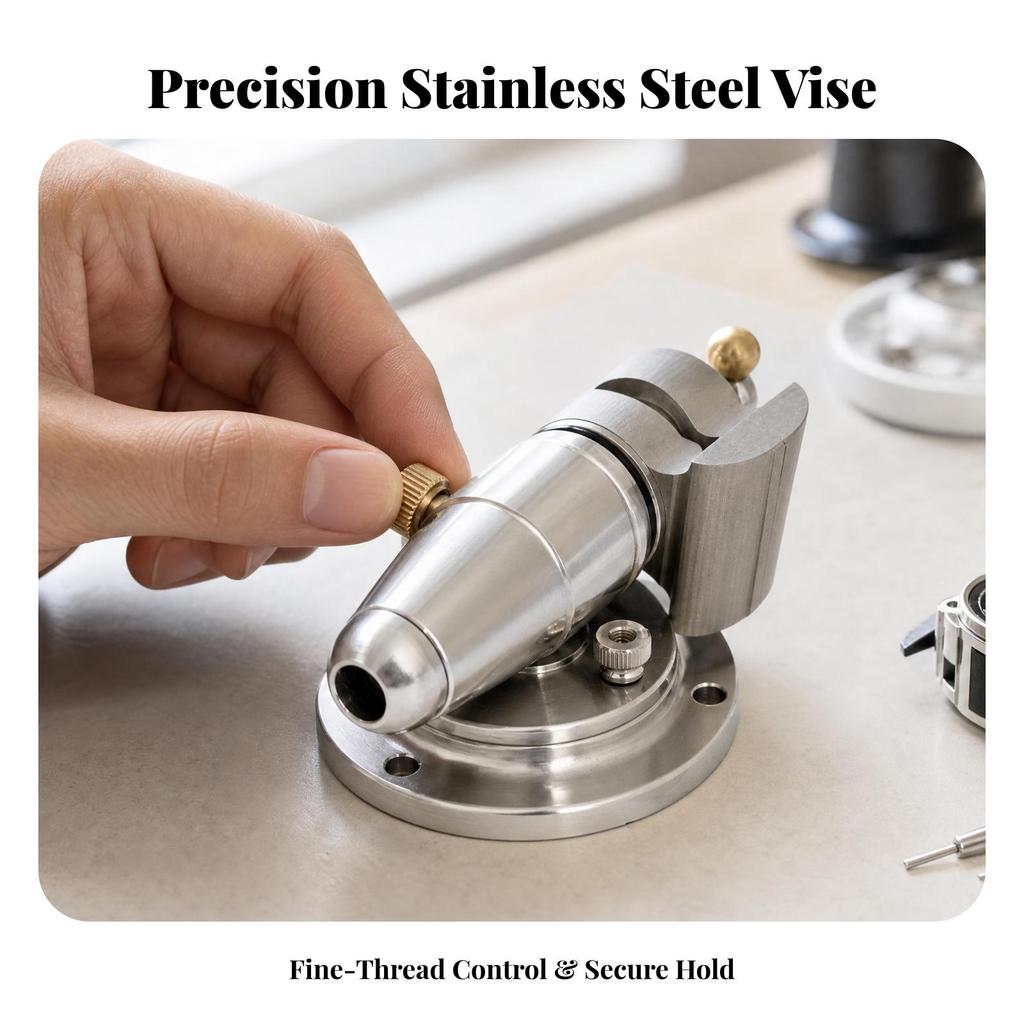 Precision Mini Vise Compact for Watch Repair, Filing and Drilling