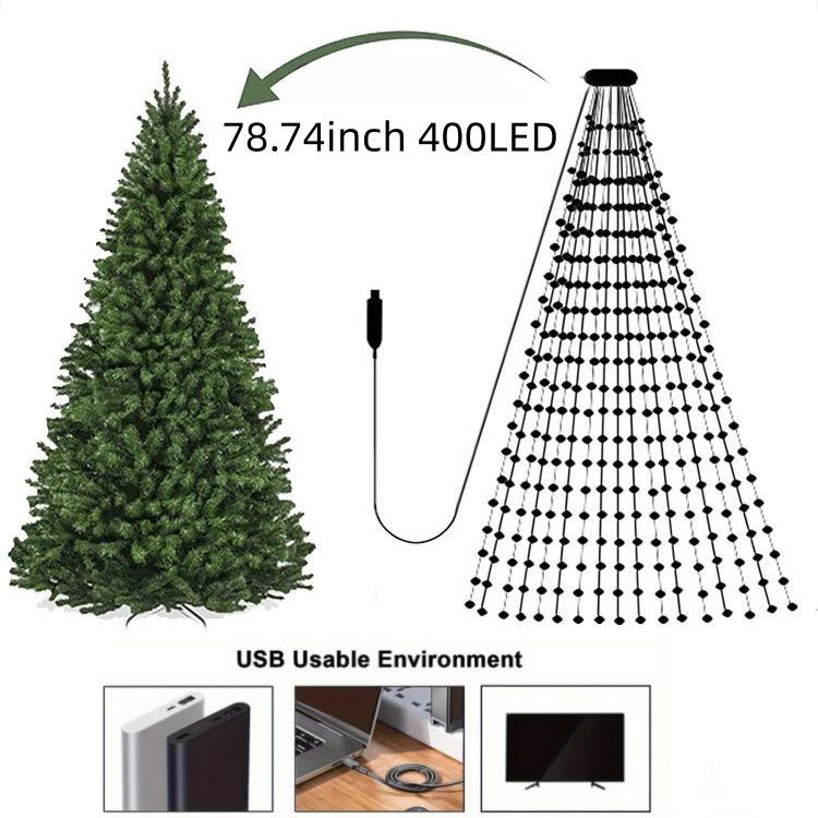 USB LED Copper Wire Christmas Fairy Lights - Holiday Tree Decoration