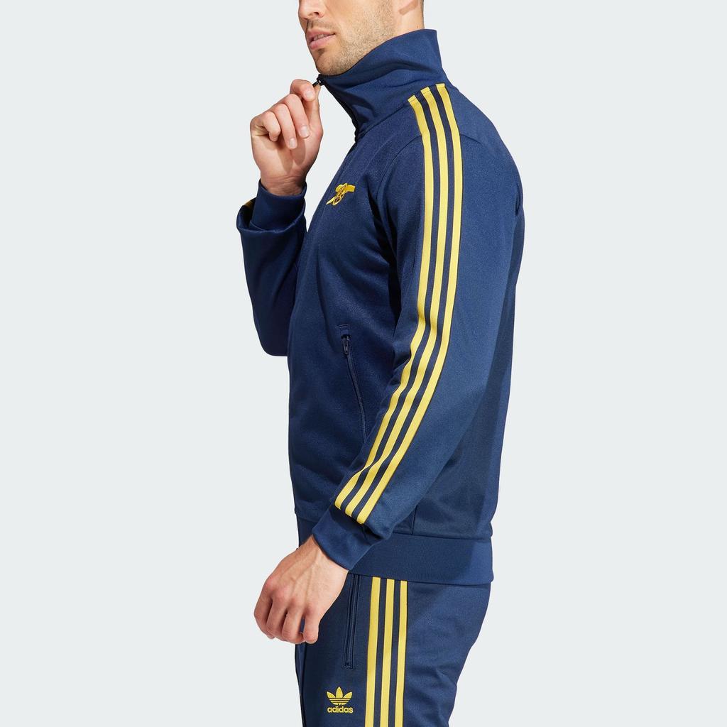 Adidas Originaler Arsenal Beckenbauer Treningsjakke Herre Topper Collegiate-Navy Tribe-Yellow IK8711