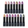 15 Colors Fine Glitter Lipstick Red Black Pearlescent Lip Tint Waterproof Non-stick Cup Flash Lasting Easy Color Diamond Lipstick