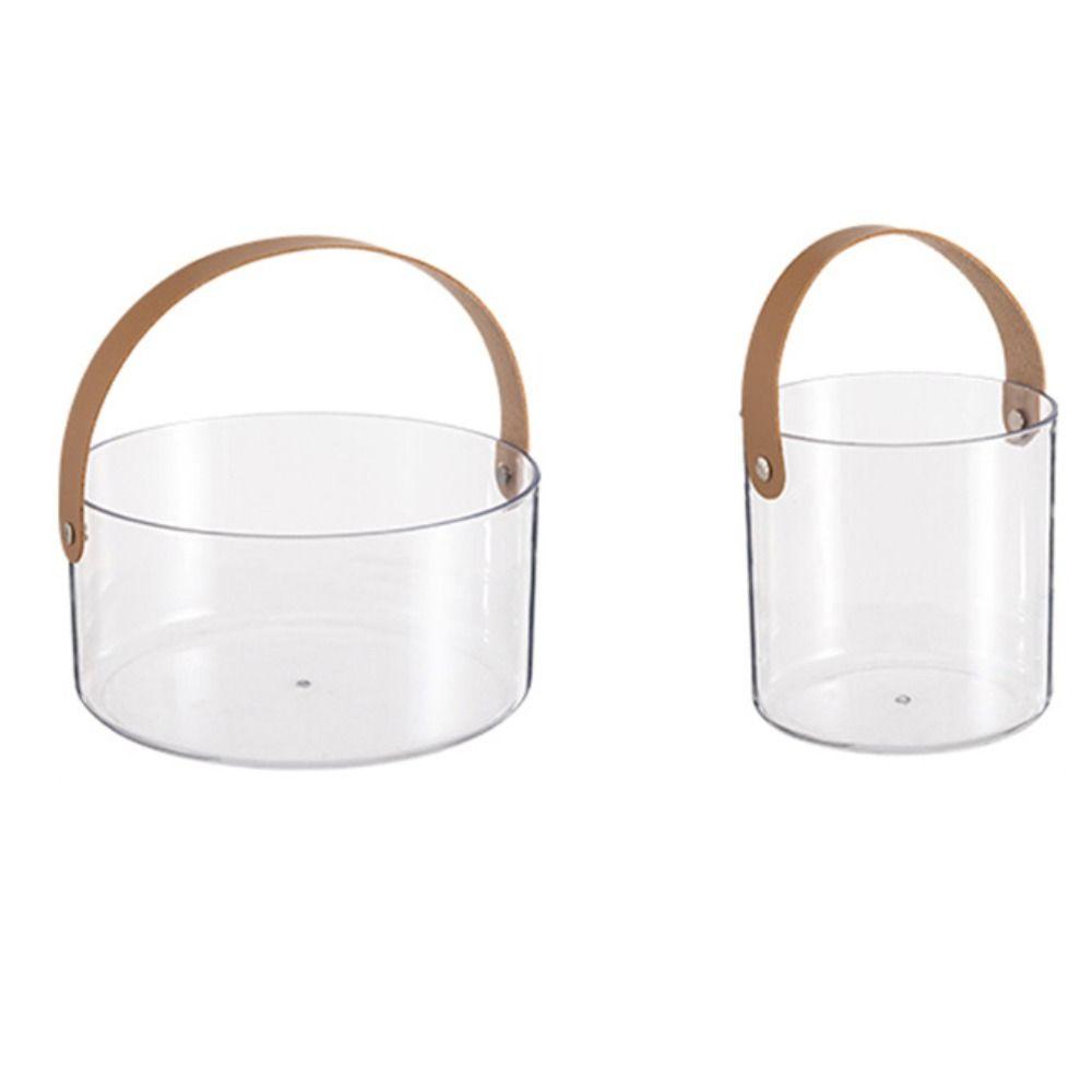Clear Fruit Storage Basket Plastic Drinks Chiller Bin Thickened Ice Bucket  Party