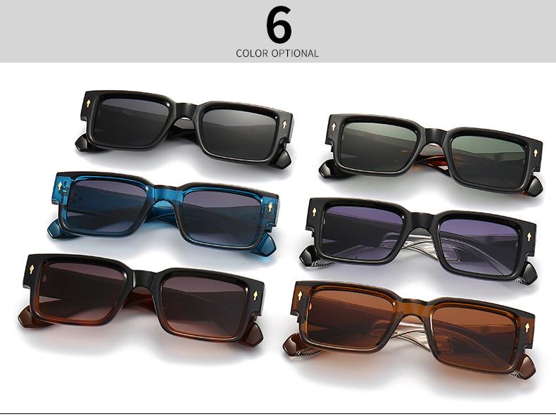 Trendy European-American Square Sunglasses for Women - Model 6035