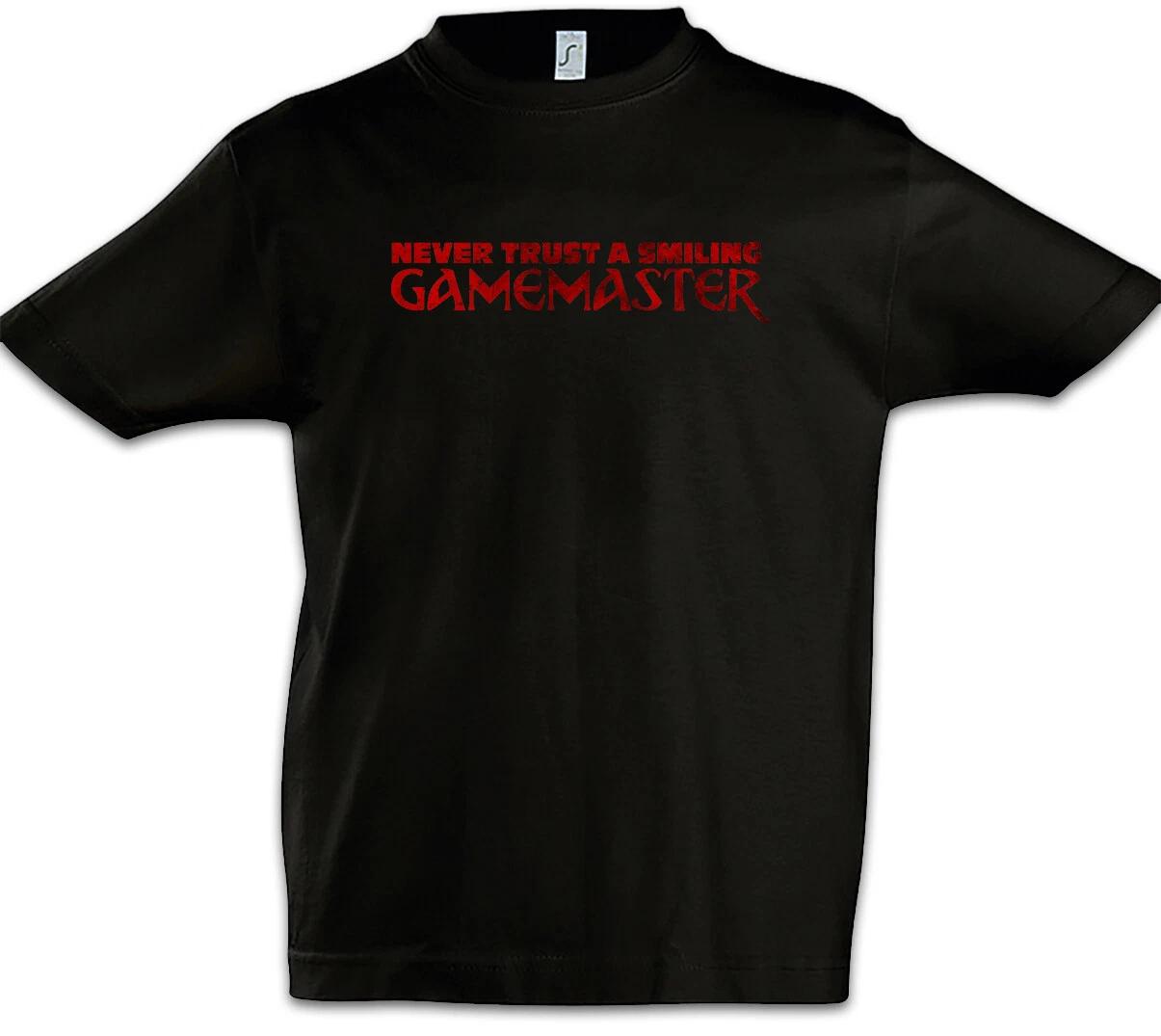 Never Trust A Smiling Gamemaster Kids Boys kids boys T-Shirt Pen & Paper Fun Nerd RPG 110