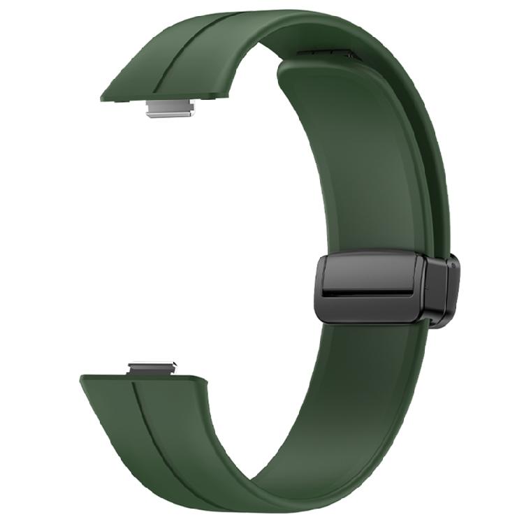 Versatile Silicone Watch Strap with Magnet Stylish Magnetic Silicone Band Sweat Resistant Watch Band for Watch Fit3