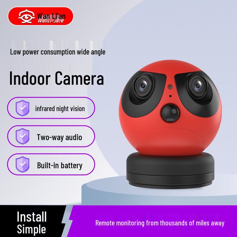 Мультяшная рождественская камера видеонаблюдения для младенцев с двусторонней связью и сигнализацией M8-Angel Headpiece (Camera Excluded)