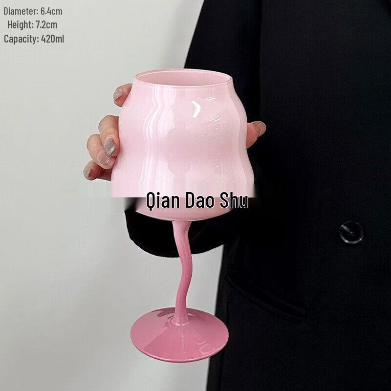 Macaron Color Glass Cocktail & Wine Goblet