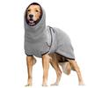 Pullover Pet Clothing Velvet Dog Thickened Warm Hooded Solid Color Dog Clothing
