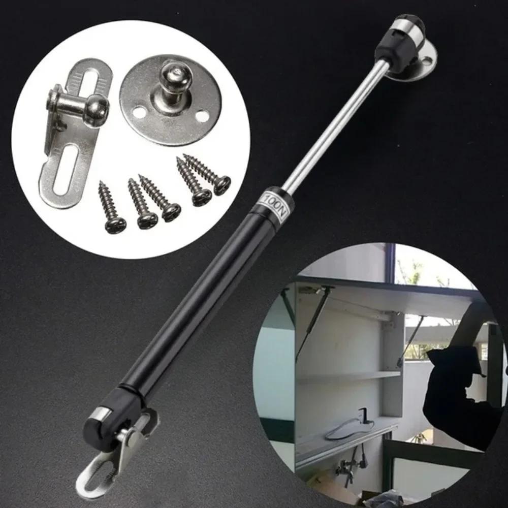 100N 150N 200N Hydraulic Support Rod Hinge for Kitchen Wardrobe Gas Spring Supports Cabinet Doors Lift Close Damper 10/12Inch