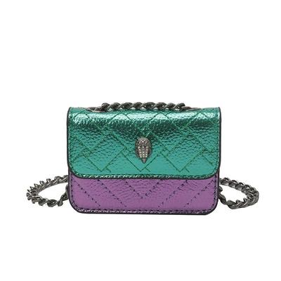 2025 Spring/Summer Diamond Quilted Mini Chain Bag - Eagle Head Embroidered Crossbody Purse
