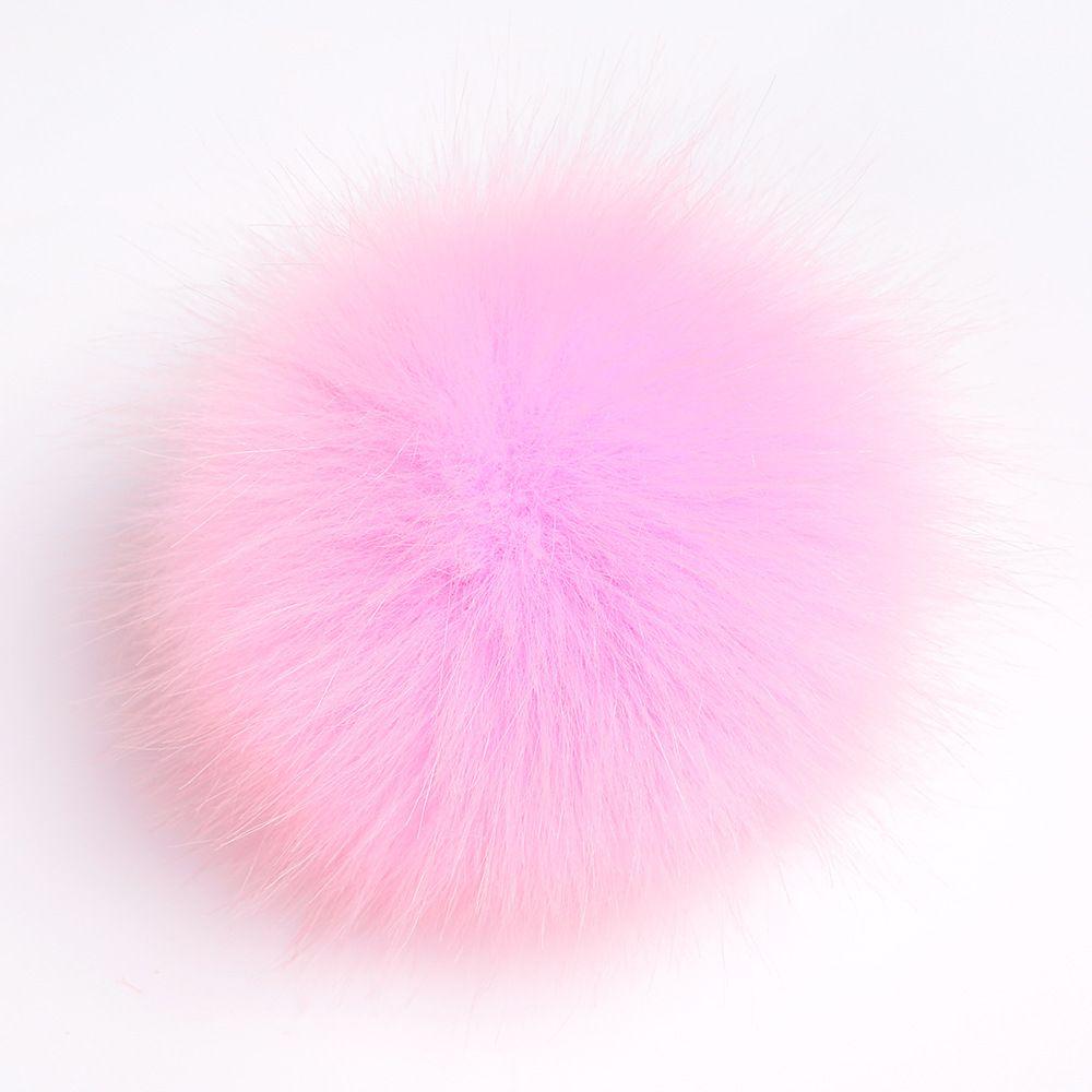 Faux Women Diy Raccoon Fur Pom Poms Ball For Knitting Beanie Hats Accessories