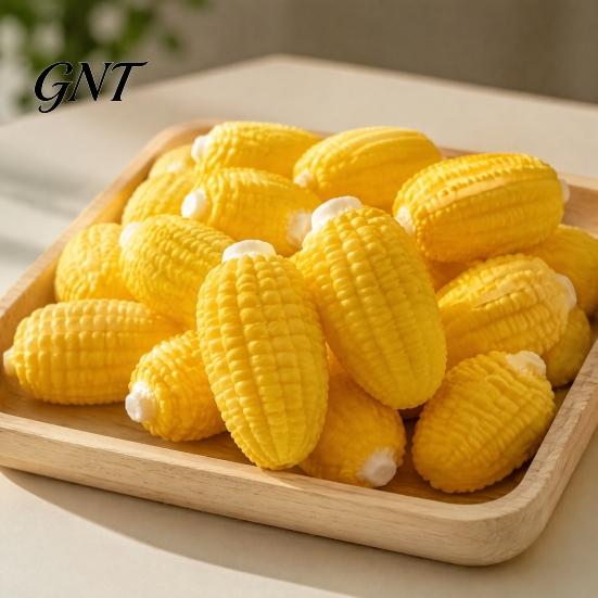 Desk Stress Reliever Fake Pineapple Bread Squeeze Toy, Relief Realistic Corn Pinch Toys Sensory Soft Simulated Mango Office Fidget Toy