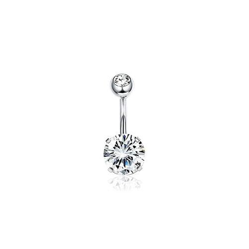Bobisty 14G Belly Button Rings for Women Surgical Steel Navel Helix Piercing CZ Barbell Belly Button Rings Body Piercing Jewelry