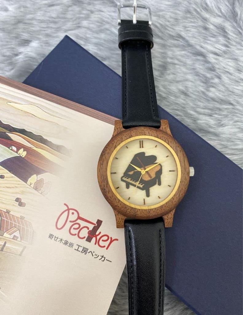 Kobo Pecker Premium Type Ebony Wooden Watch UT-2BY-B