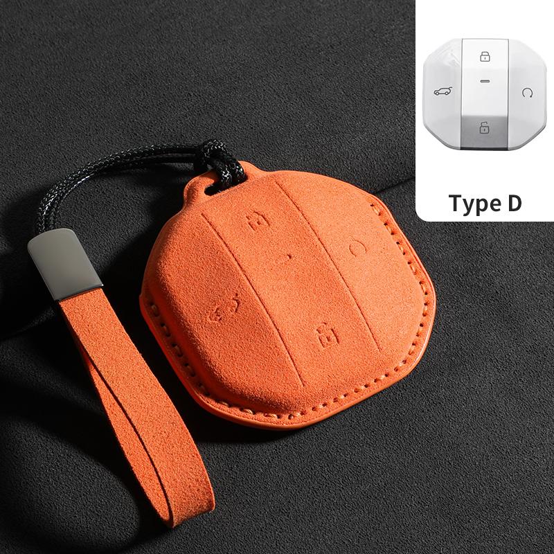 

Car Key Case Cover for Jetour Freer Freedom T2 Freer Traveller T1 2026 Car Remote Series Keychain Suede Holder Shell Accessories