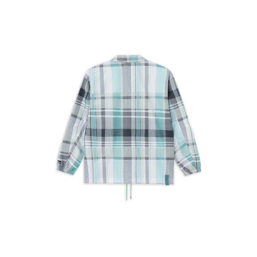 Li-Ning Retro Plaid Casual Jacket Men Jacket Spruce-Green AFDS101-4