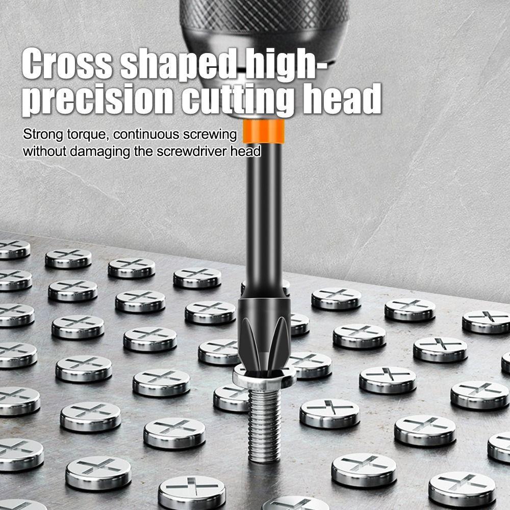 6pcs/10pcs Non-slip PH2 Magnetic Batch Head Electric Screwdriver Bit  Power Hand Tools