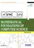 Bok Mathematical Foundations Of Computer Sciencethird Edition by Dr. D. S. Chandrasekharaiah - Paperback
