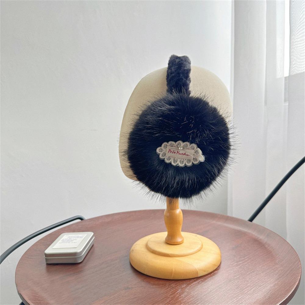 Foldable Winter Earmuffs Soft Plush Ear Covers New Ear Warmers  for Women