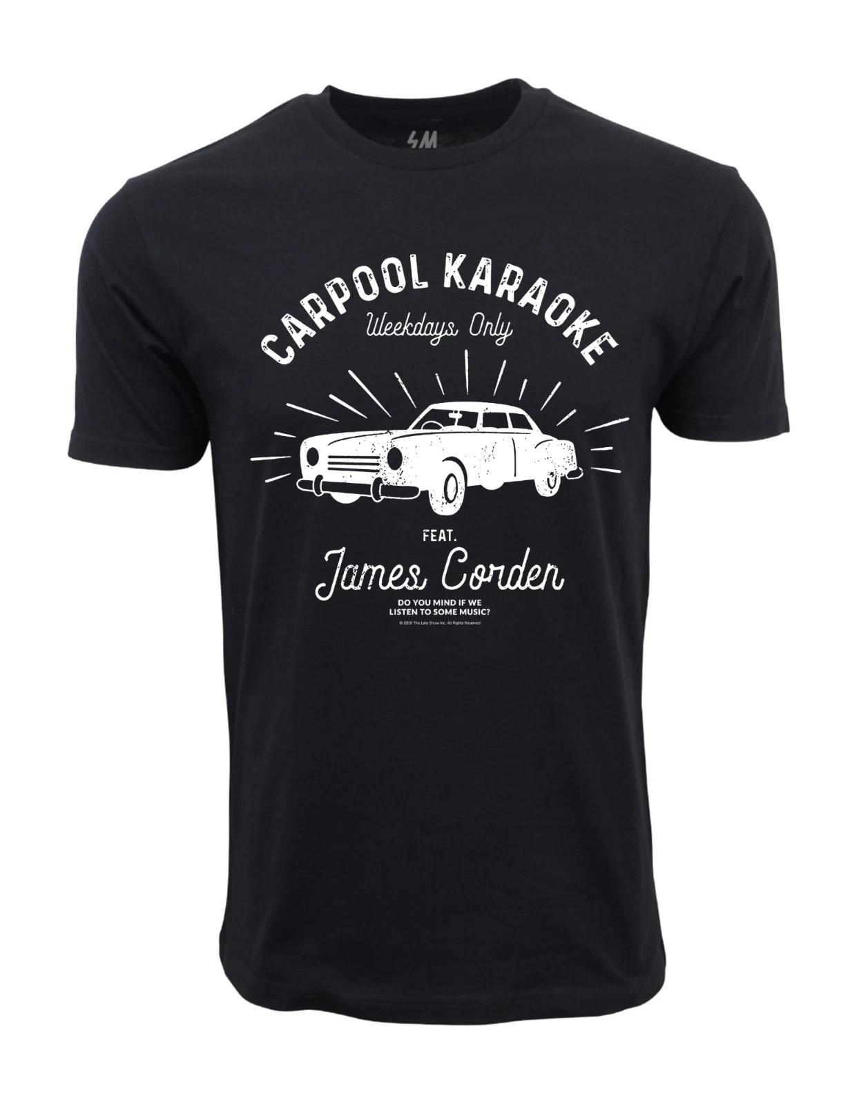 Unisex Adult Casual Graphic CARPOOL KARAOKE JAMES CORDEN LATE SHOW ... XXXXL
