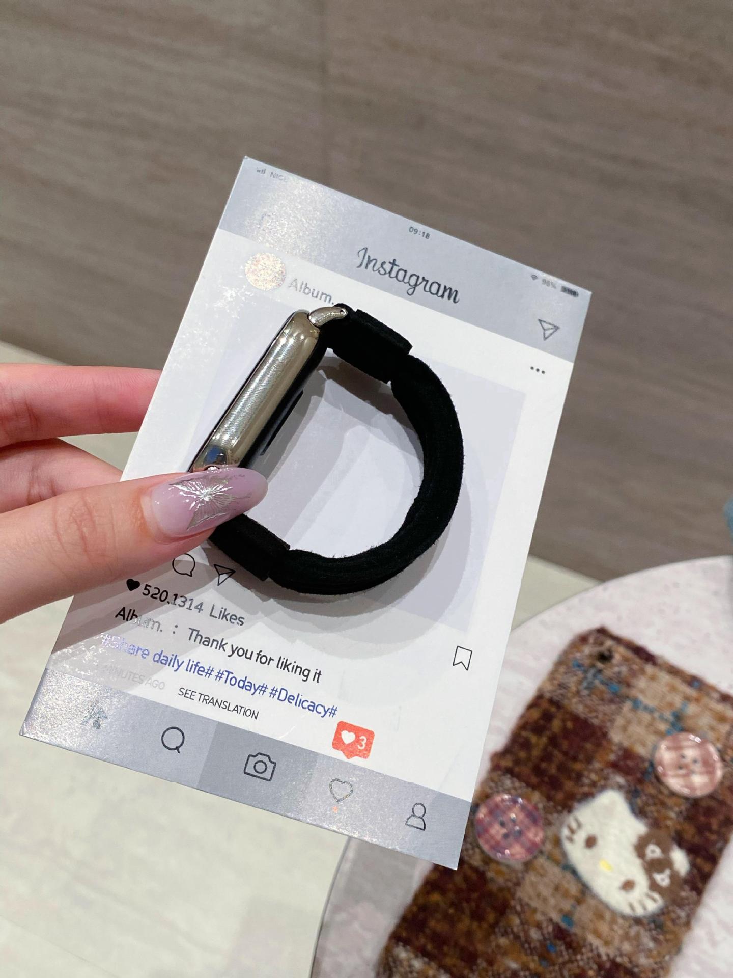 Подходит для Xiaomi Mi 10 Браслет 9Pro Ремешок Mi 8 Медведь Волосатый Ремешок Redmi Watch4/5 Эластичный Резиновый Ремешок Applicable: redmi watch4/watch5 чёрный