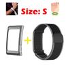 Metallrahmen + Nylonband für Amazfit Helio Armband Armband Bizeps Sport Ersatz Zubehör für Amazfit Helio Armband