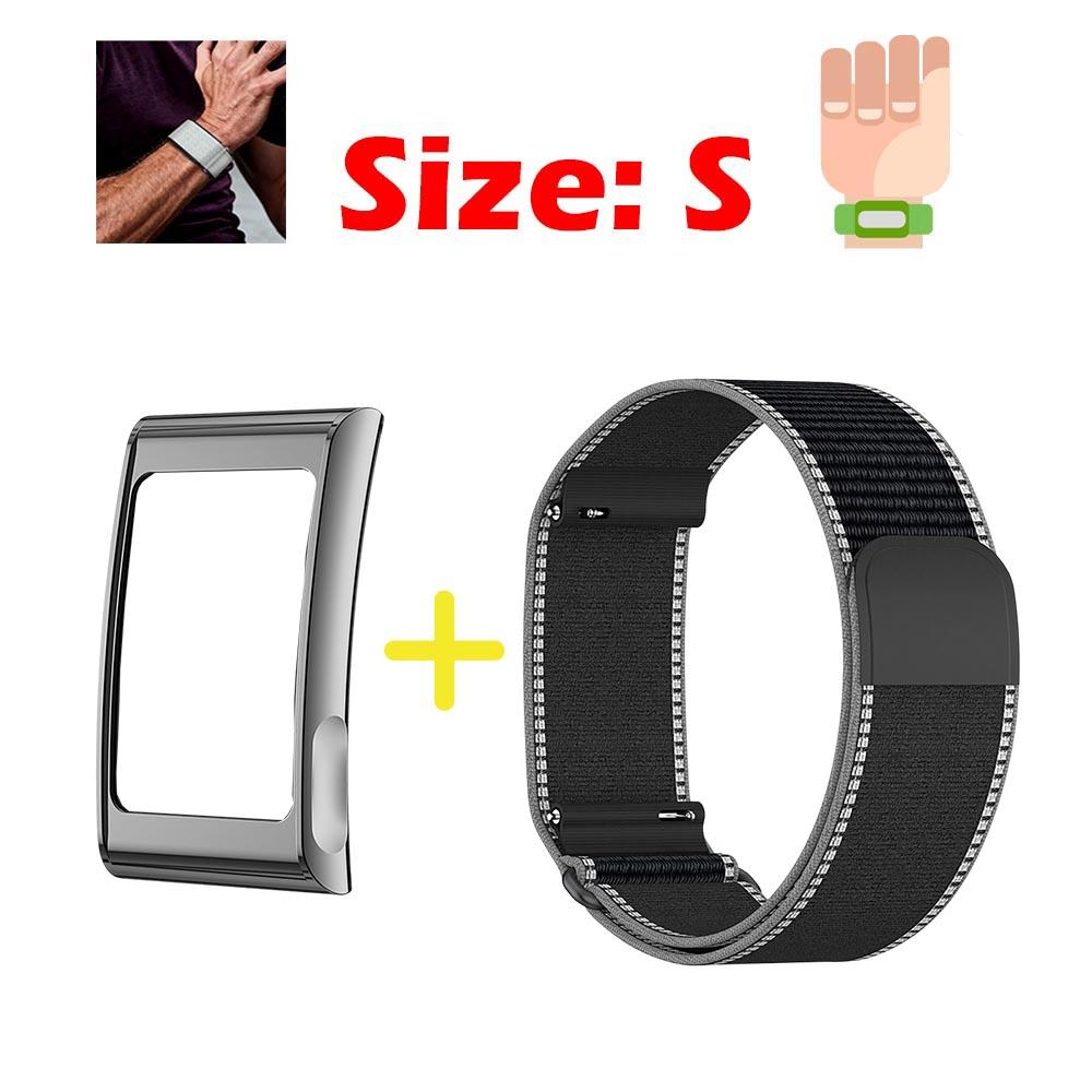Metallrahmen + Nylonband für Amazfit Helio Armband Armband Bizeps Sport Ersatz Zubehör für Amazfit Helio Armband