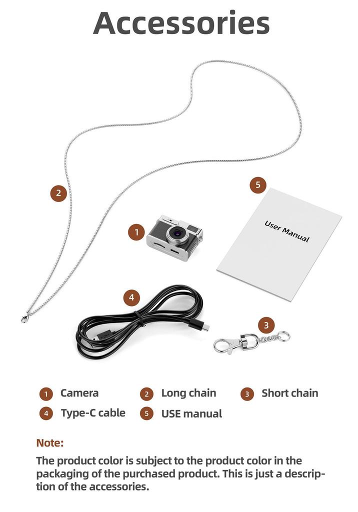 1080P HD Retro Mini Digitalkamera für Studenten - Foto-, Video- und Tonrekorder