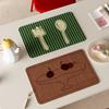 Placemat Soft Tough Non-Slip Heat Insulation Table Mat Oil-Proof Wipeable Easy