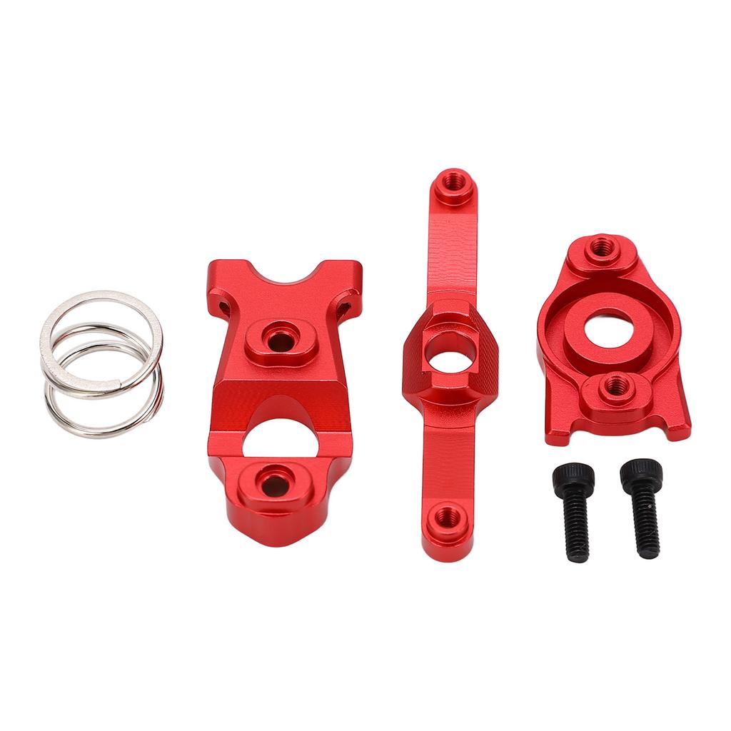 RC Steering Assembly Aluminum Alloy Upgrade Parts for Traxxas E Revo VXL Summit 116 RC Cars Red