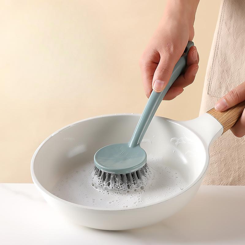 Multi-purpose Kitchen Cleaning Brush Hanging Cleaning Brush Pot and Bowl Brush Sink Brush Pot Cleaning Brush