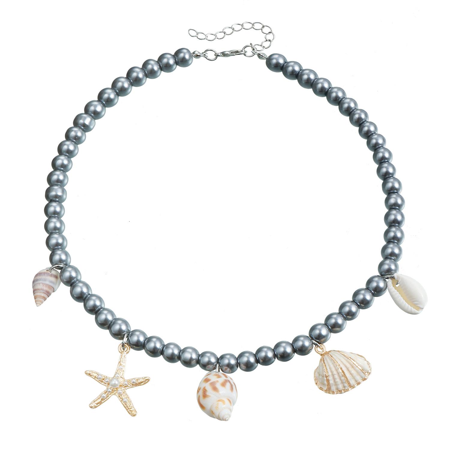 

Аксессуары Богемские ракушки морские звезды повседневная праздничная цепочка на ключицу изысканное ожерелье из стеклянных бусин