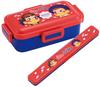 Skater Antibacterial Bento Box with Made In Soft-Serving Dome-Shaped Lid, 530ml, Peko-chan Design, Japan, PFLB6AG-A