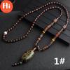 Hi Vintage Charming 12 Styles Mala Tibet Buddhist Long Mantra Wood Beads Sweater Chain Pendant Necklace